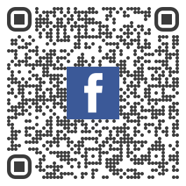 QR code that links to Facebook; scan to visit Facebook.
